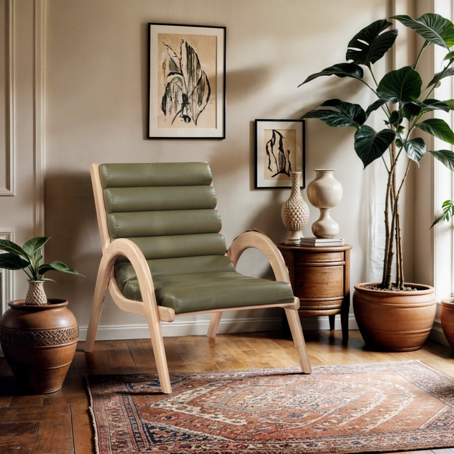 Randal Vegan Leather Upholstered Accent Chair