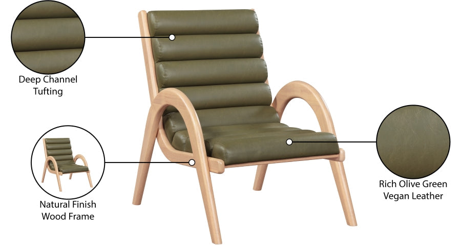 Randal Vegan Leather Upholstered Accent Chair