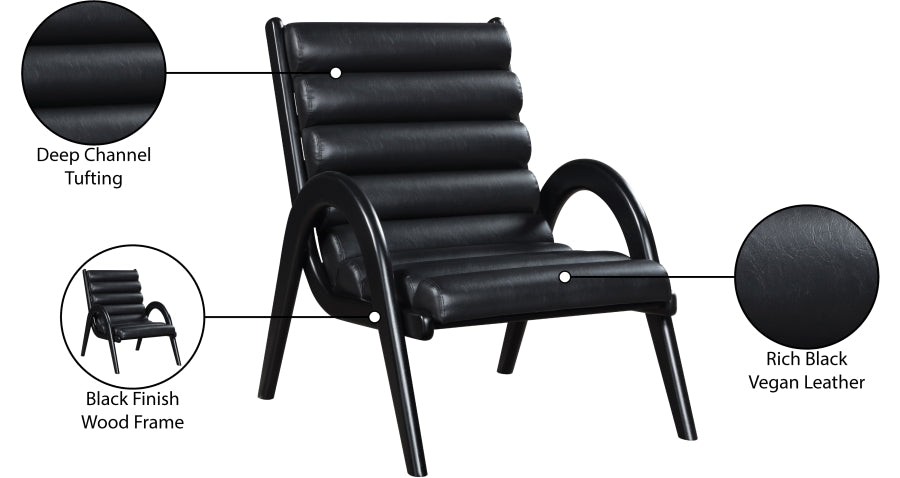 Randal Vegan Leather Upholstered Accent Chair