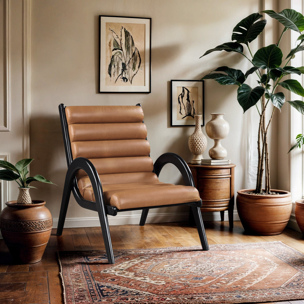 Randal Vegan Leather Upholstered Accent Chair