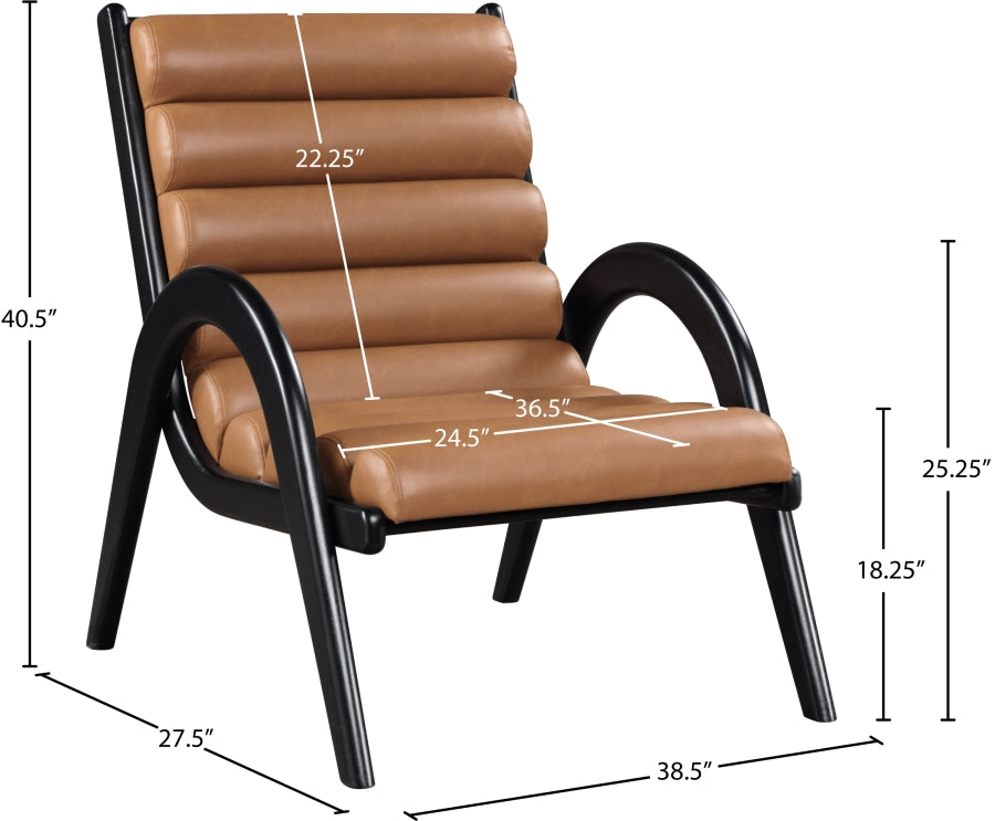 Randal Vegan Leather Upholstered Accent Chair