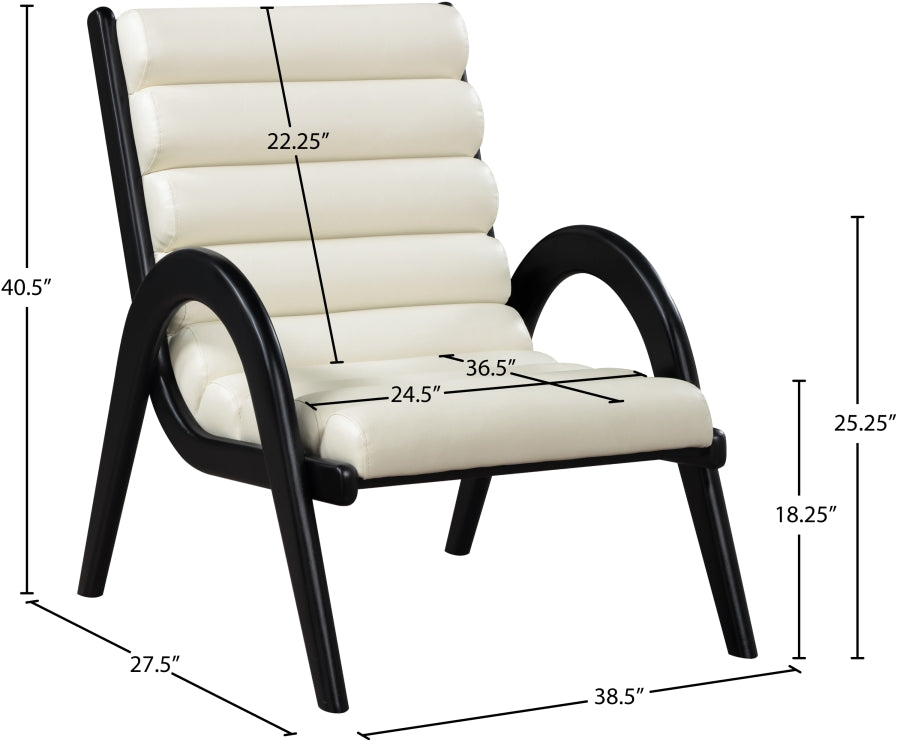 Randal Vegan Leather Upholstered Accent Chair