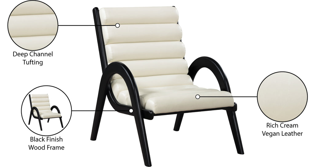 Randal Vegan Leather Upholstered Accent Chair