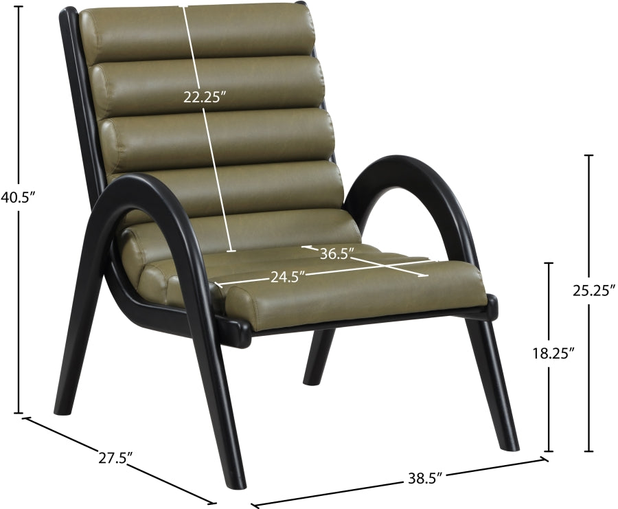 Randal Vegan Leather Upholstered Accent Chair