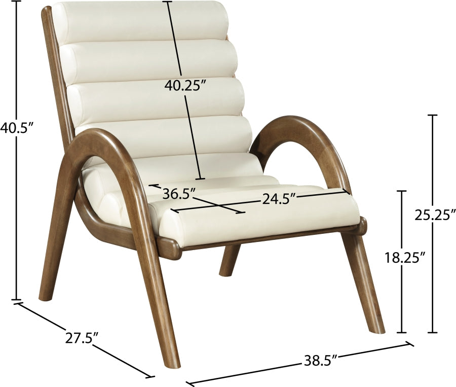 Randal Vegan Leather Upholstered Accent Chair
