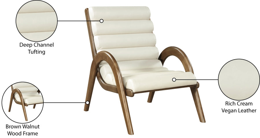 Randal Vegan Leather Upholstered Accent Chair