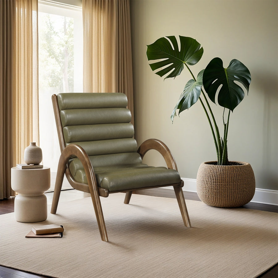 Randal Vegan Leather Upholstered Accent Chair