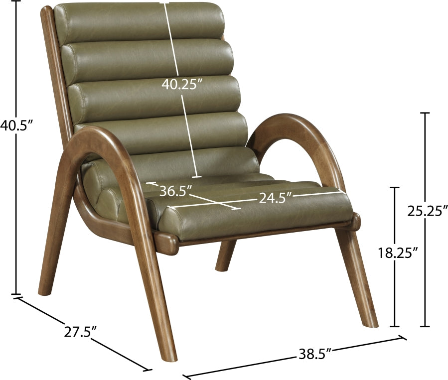 Randal Vegan Leather Upholstered Accent Chair