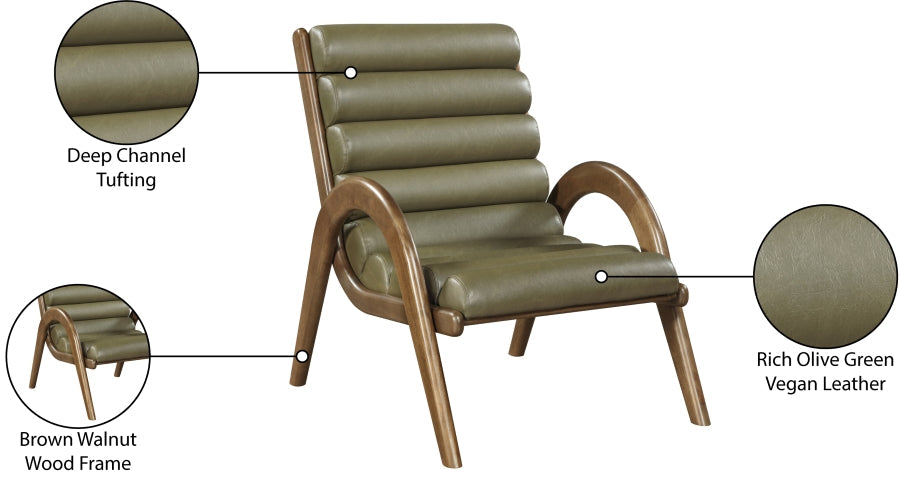 Randal Vegan Leather Upholstered Accent Chair