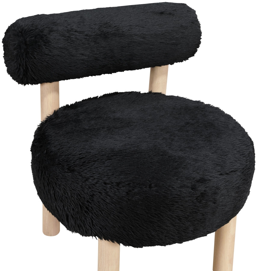 Ambre Vegan Shearling Fabric Upholstered Accent Chair