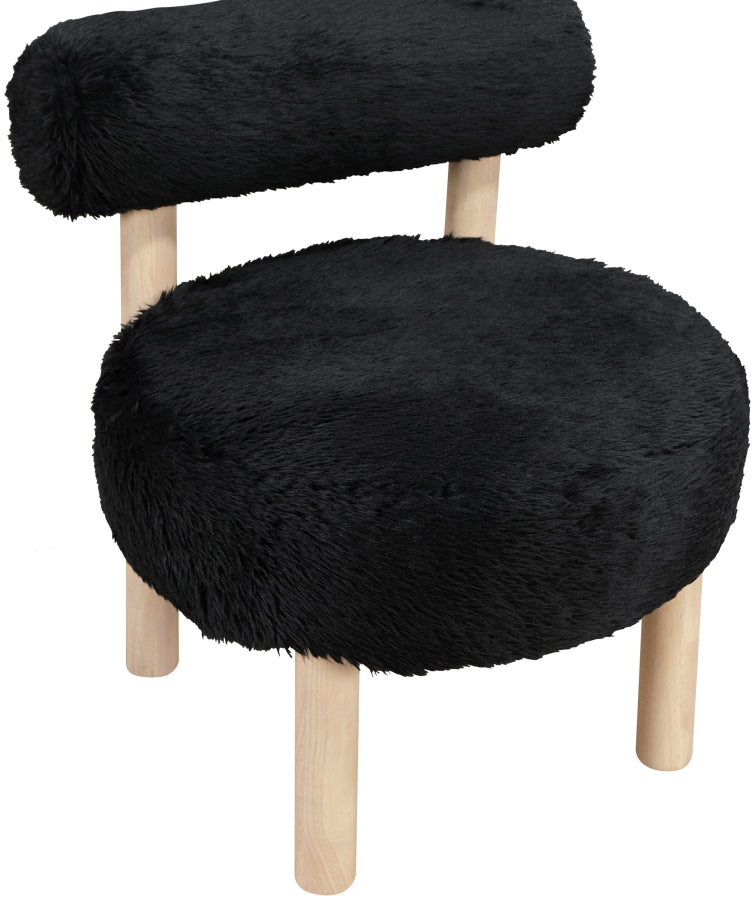 Ambre Vegan Shearling Fabric Upholstered Accent Chair