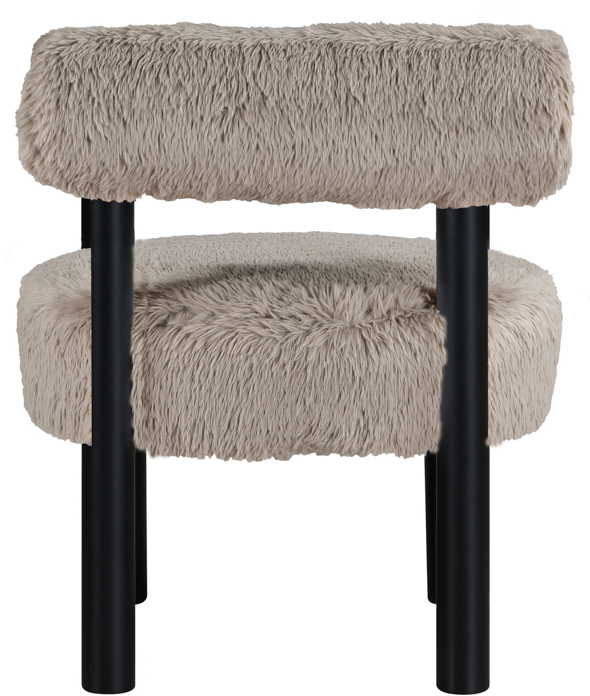 Ambre Vegan Shearling Fabric Upholstered Accent Chair