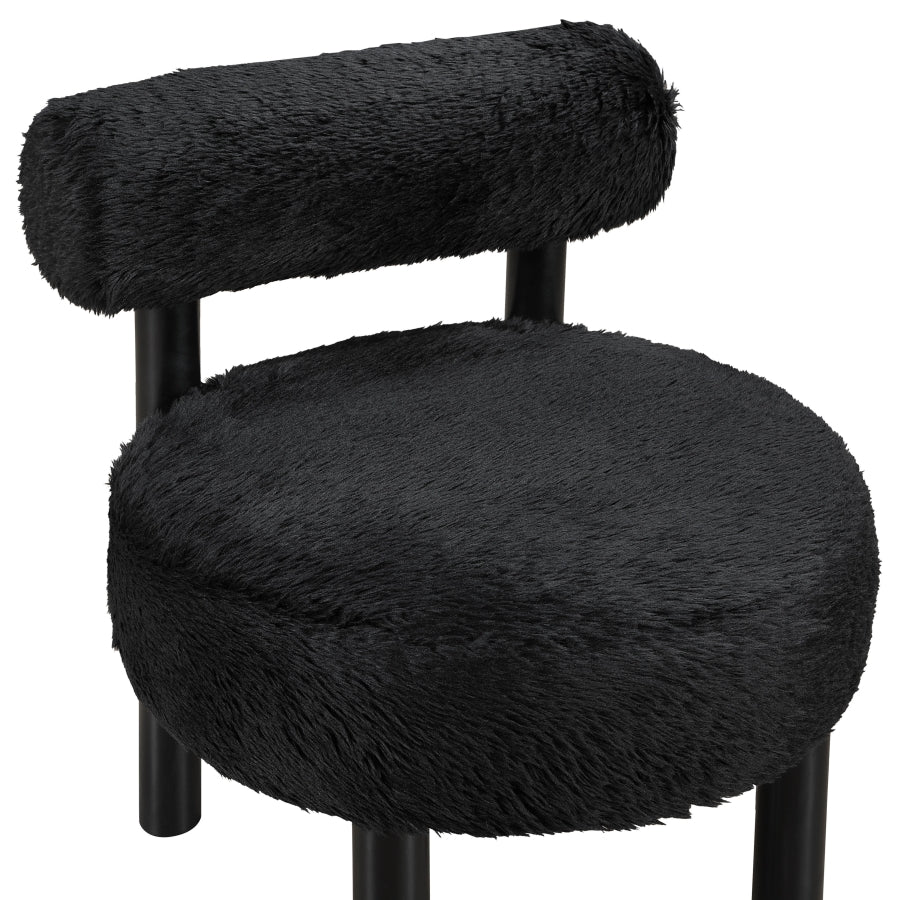 Ambre Vegan Shearling Fabric Upholstered Accent Chair