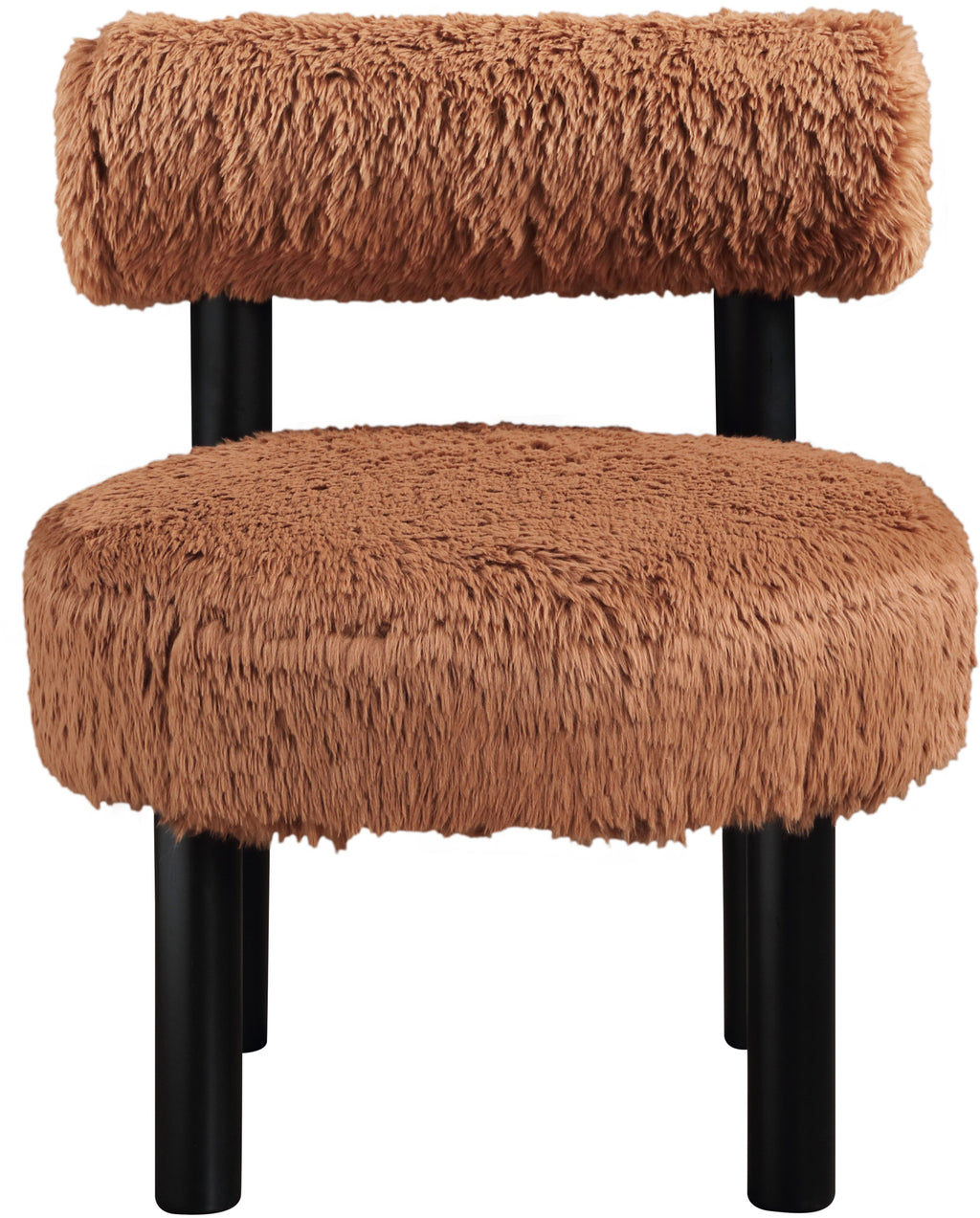 Ambre Vegan Shearling Fabric Upholstered Accent Chair