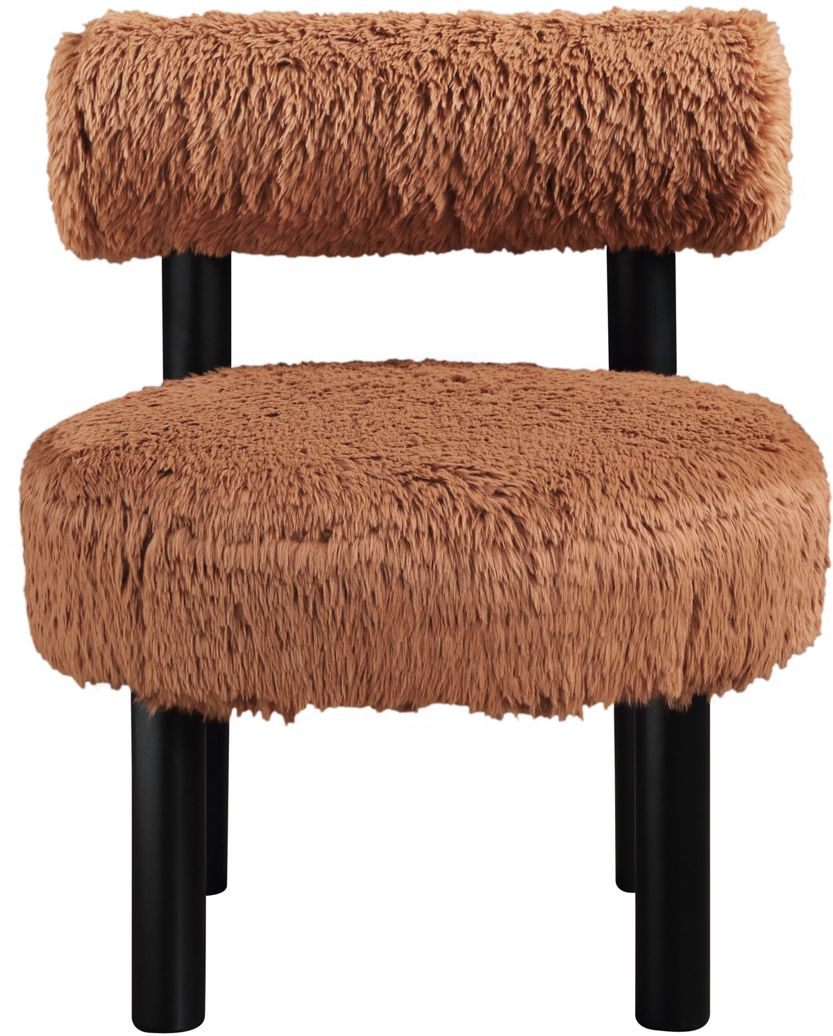 Ambre Vegan Shearling Fabric Upholstered Accent Chair