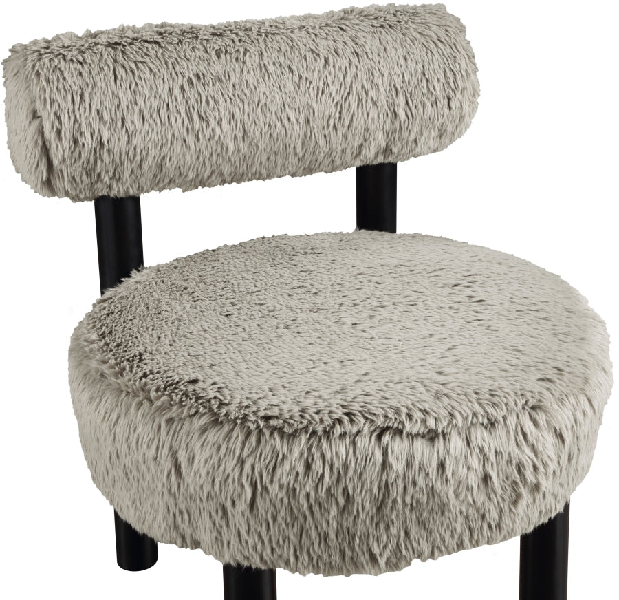 Ambre Vegan Shearling Fabric Upholstered Accent Chair