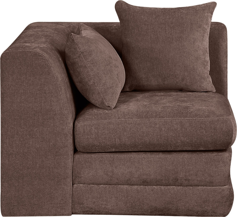 Stellar Chenille Fabric Upholstered Modular Accent Chair