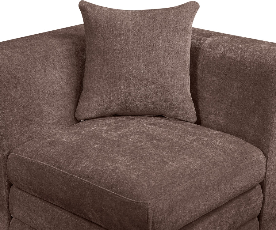 Stellar Chenille Fabric Upholstered Modular Accent Chair