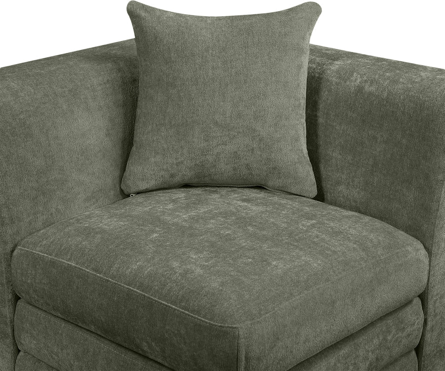 Stellar Chenille Fabric Upholstered Modular Accent Chair