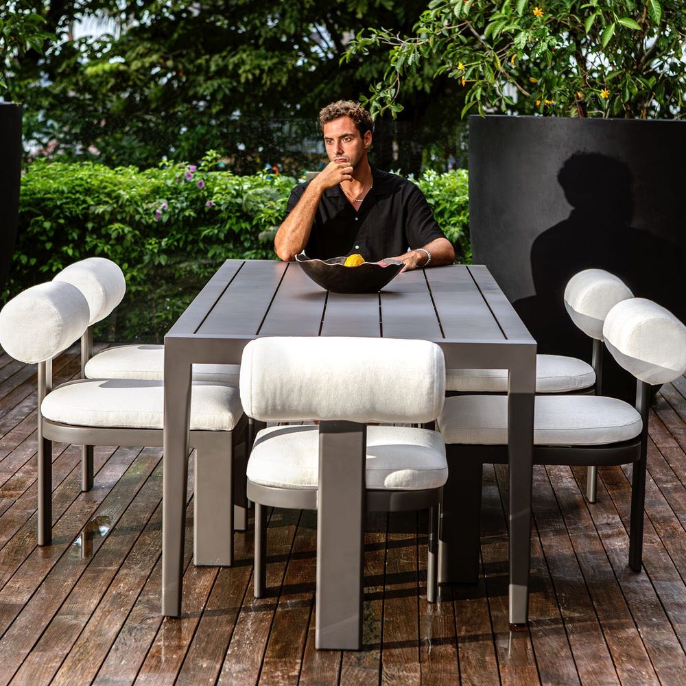 Bolster Back Outdoor Dining Chair