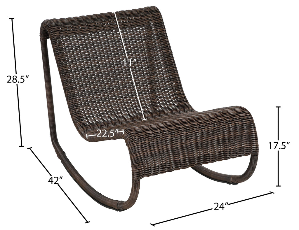 Antigua Wicker Outdoor Patio Rocking Chair