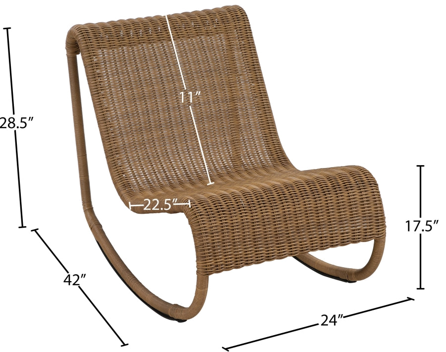 Antigua Wicker Outdoor Patio Rocking Chair