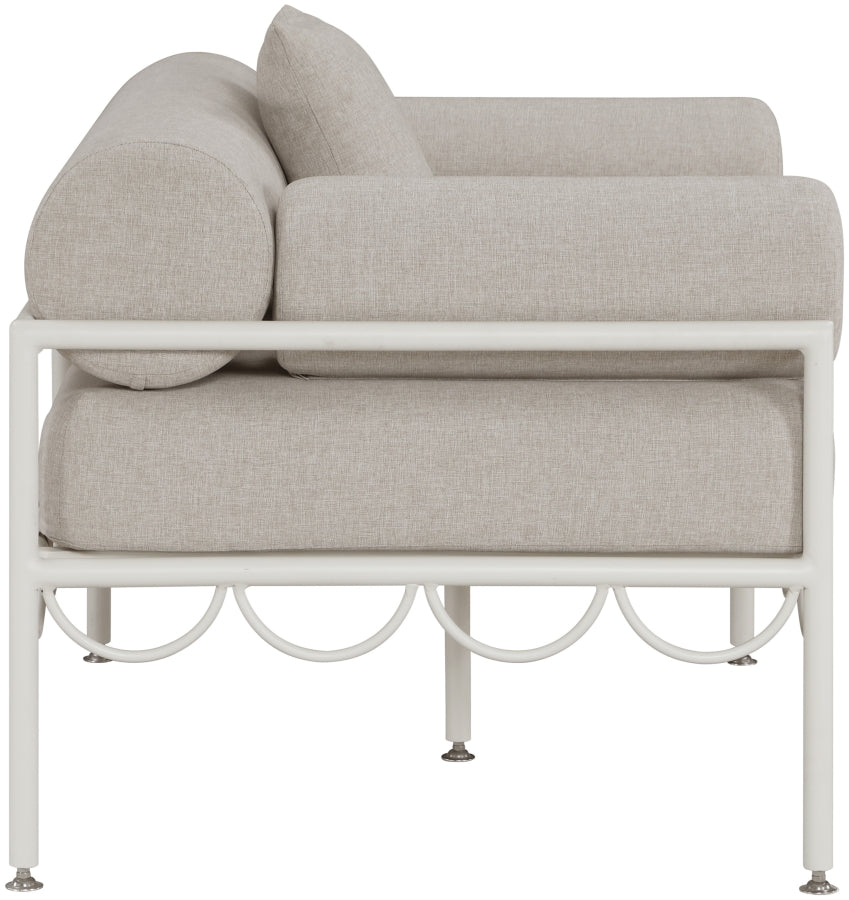 Portofino Resilient Water Repellent Fabric Upholstered Outdoor Patio Chair