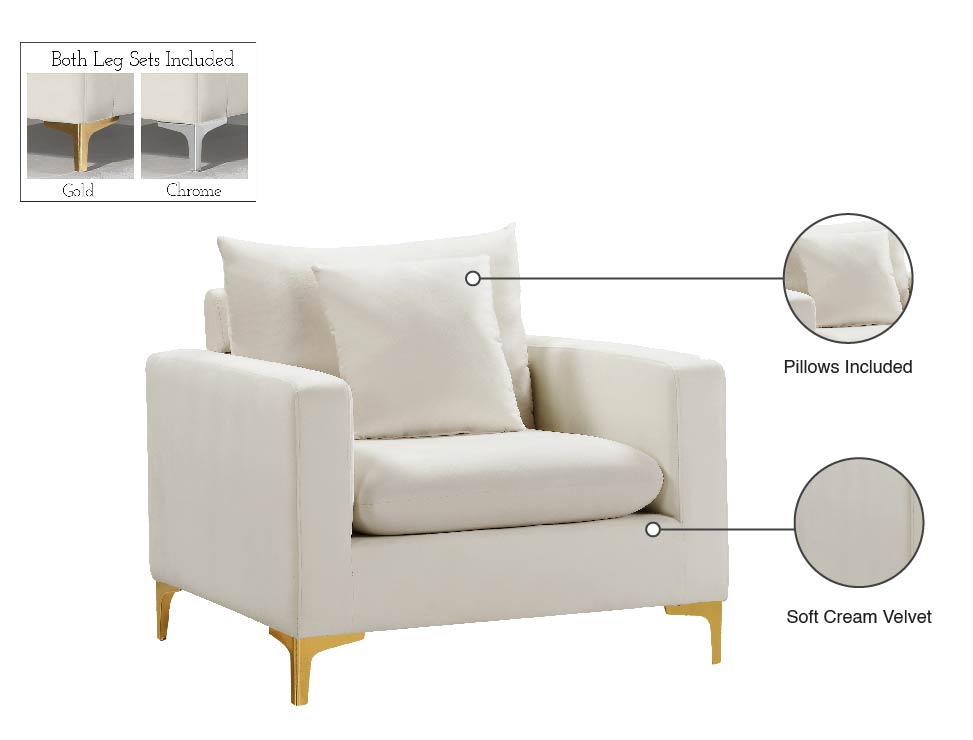 Naomi Velvet Upholstered Chair