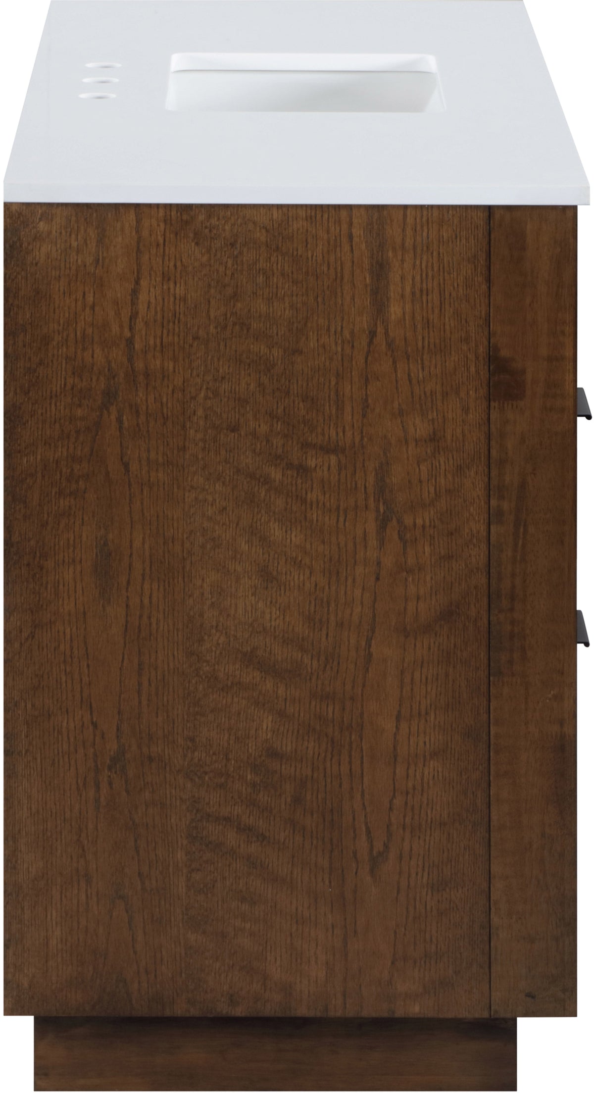 Willard 48" White Engineered Stone And Solid Wood Bathroom Vanity