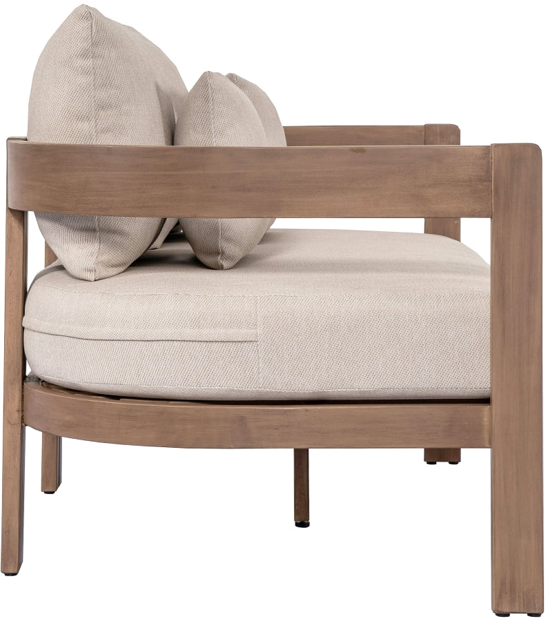 Newport Water Resistant Fabric Upholstered Outdoor Patio Loveseat