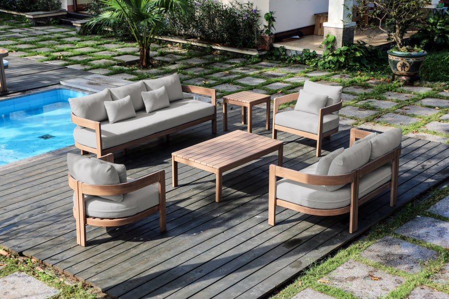 Newport Water Resistant Fabric Upholstered Outdoor Patio Loveseat