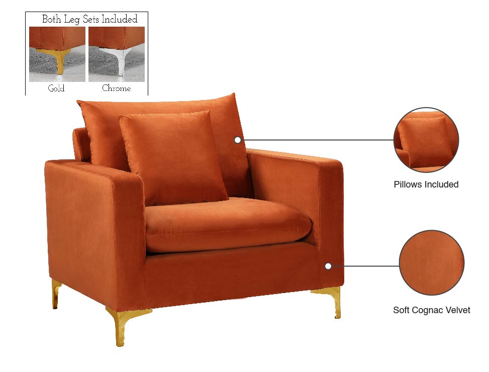 Naomi Velvet Upholstered Chair
