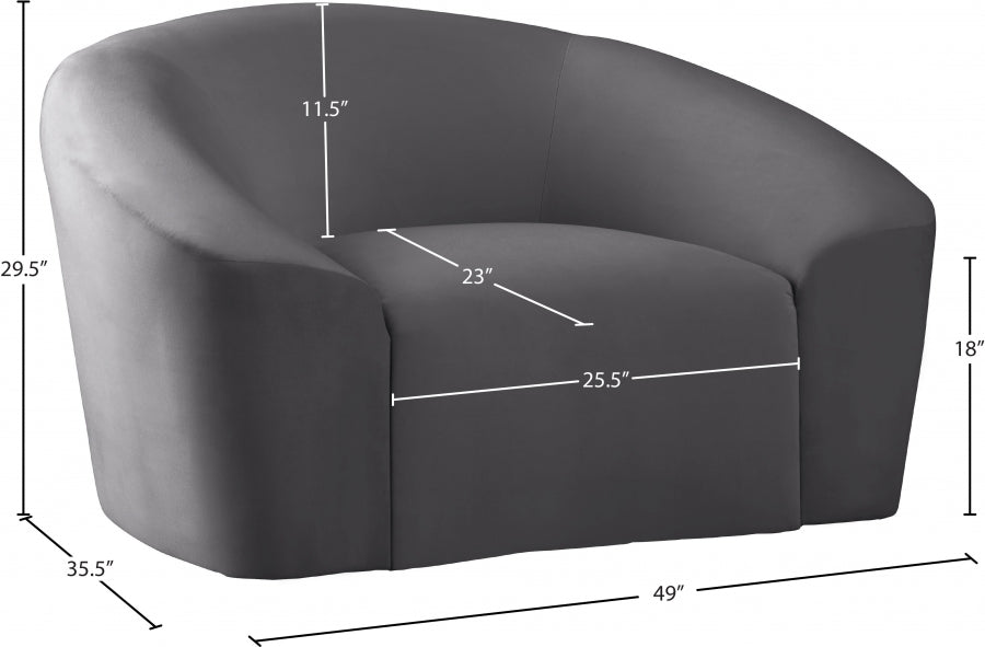 Riley Velvet Upholstered Chair