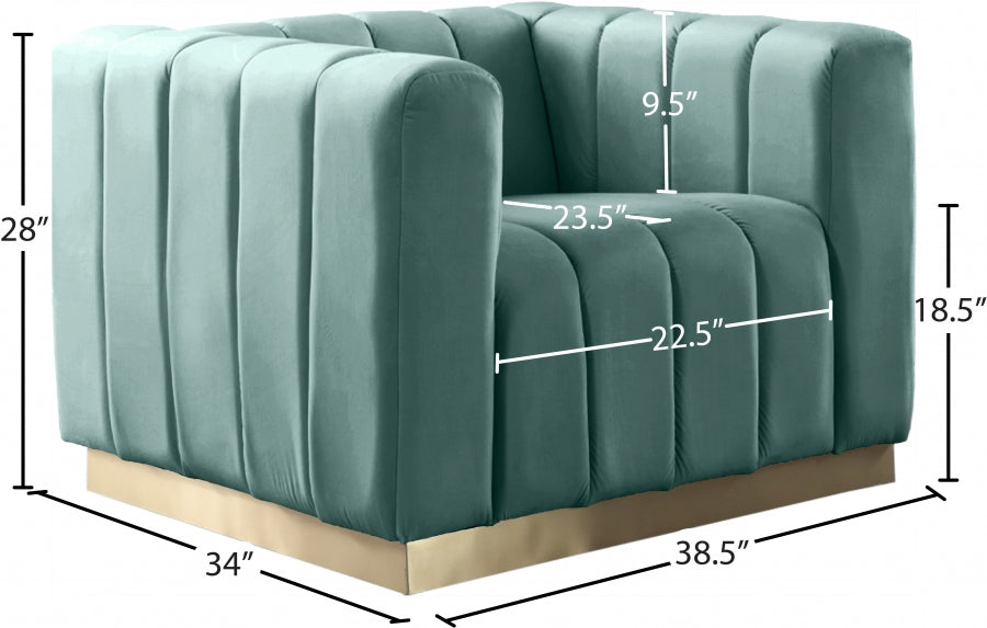 Marlon Velvet Upholstered Chair