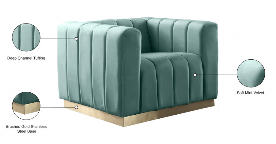 Marlon Velvet Upholstered Chair