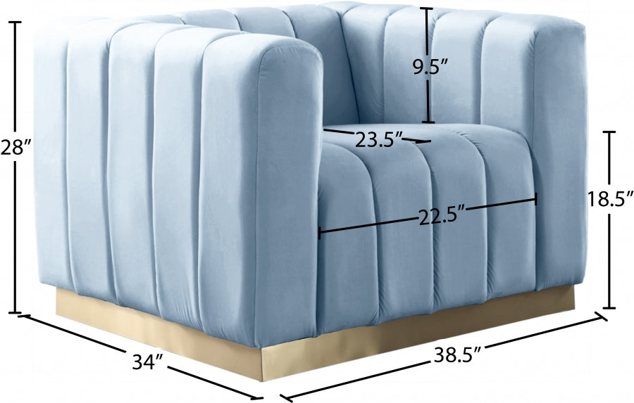 Marlon Velvet Upholstered Chair
