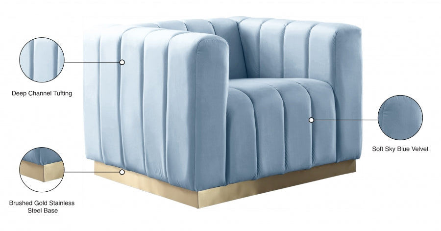 Marlon Velvet Upholstered Chair