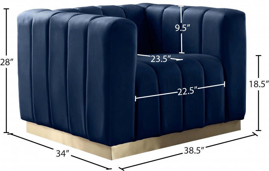 Marlon Velvet Upholstered Chair