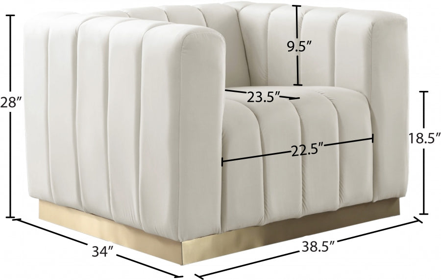 Marlon Velvet Upholstered Chair