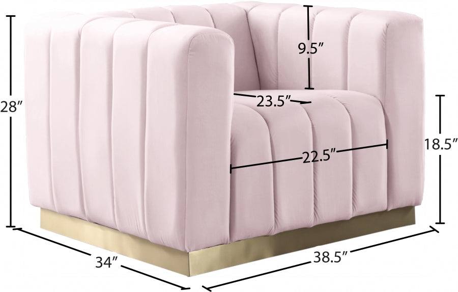 Marlon Velvet Upholstered Chair