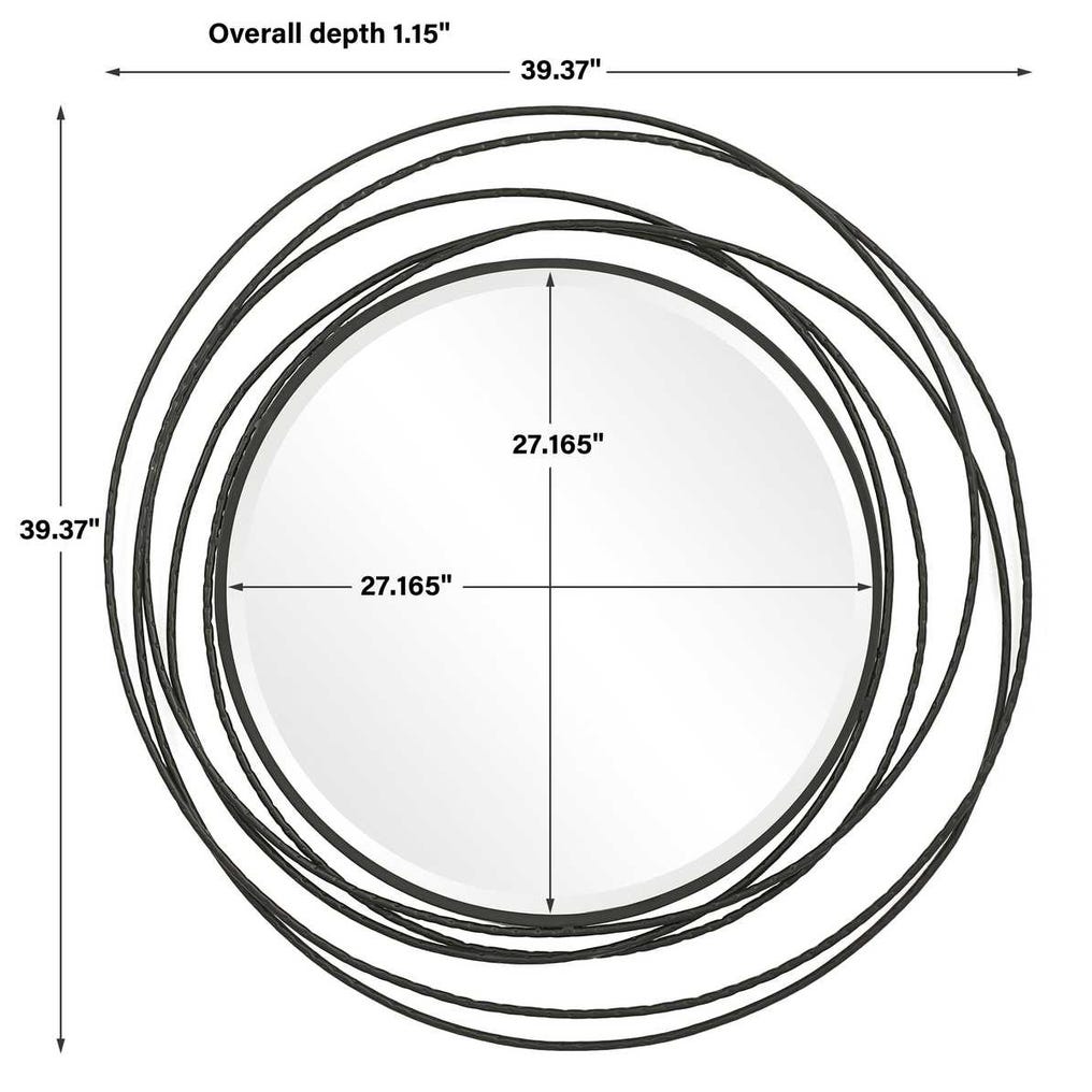 Whirlwind Round Mirror