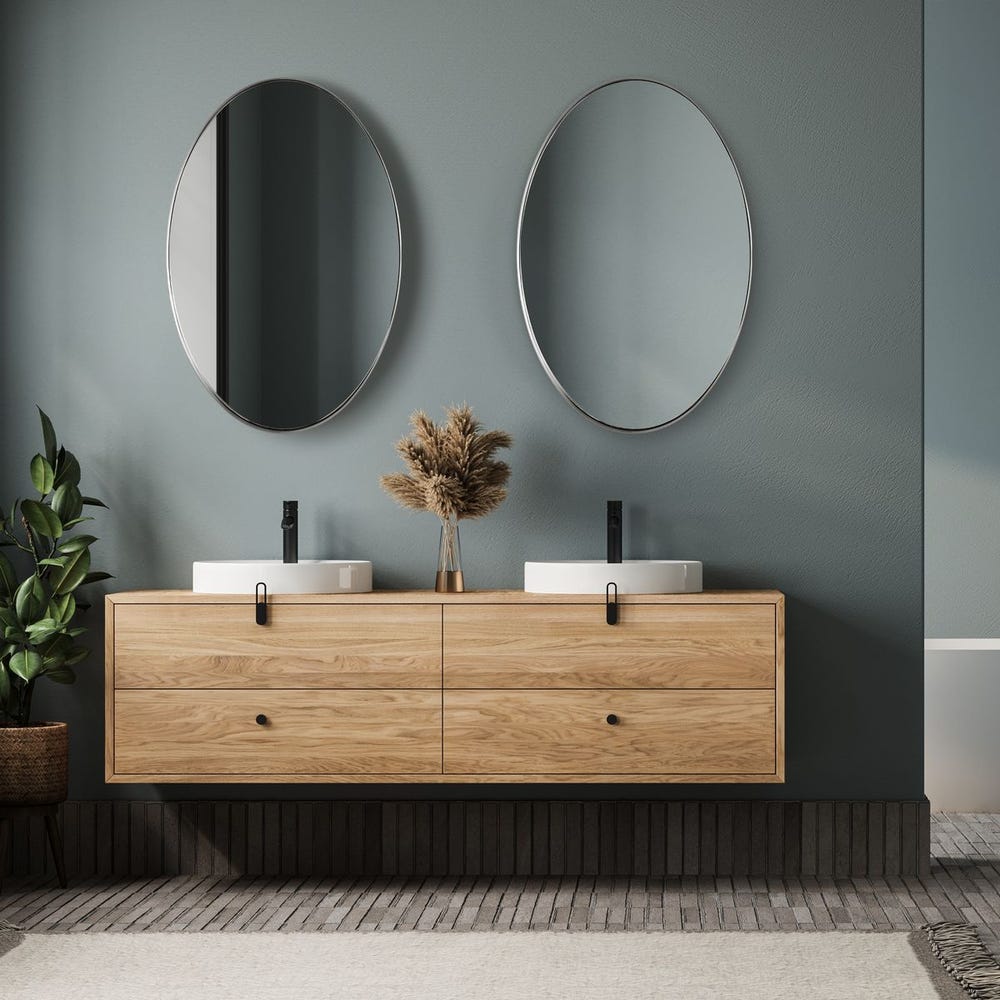 Pursley Oval Mirror, Nickel