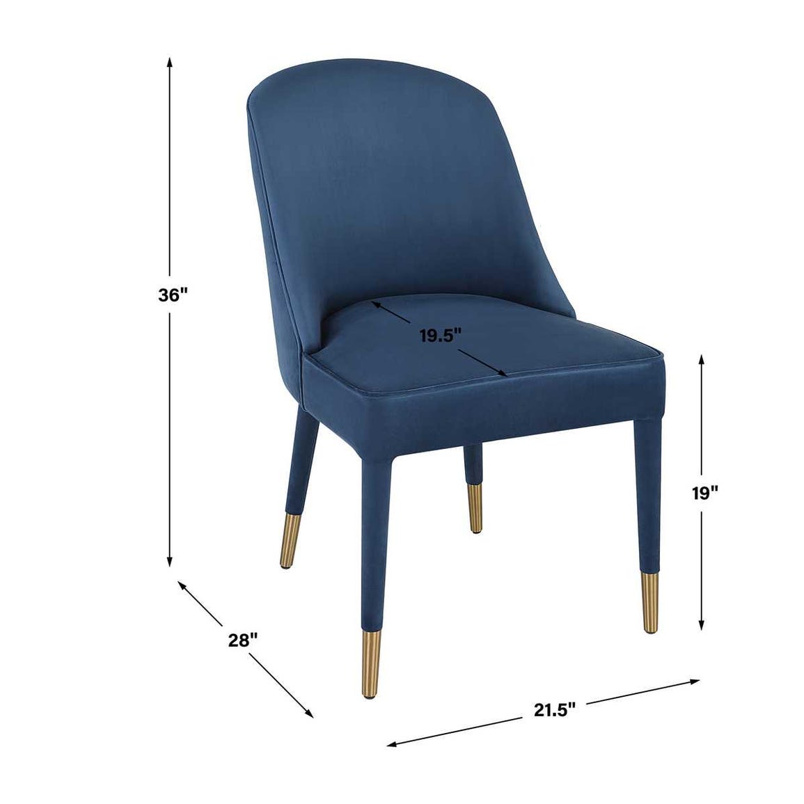 Brie Armless Chair, 2 Per Box, Priced Each