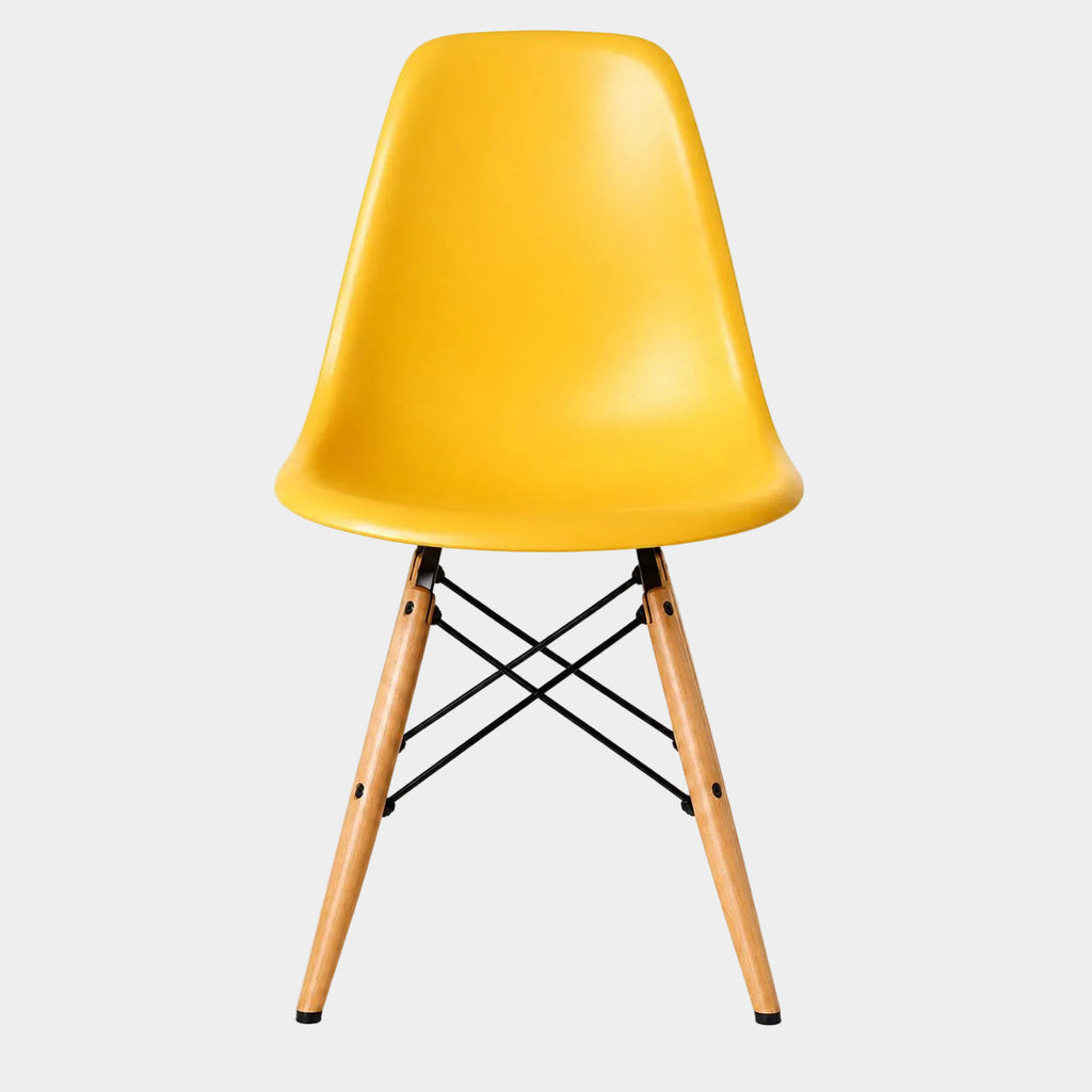 Eames Eiffel Molded Plastic Chair (Natural Base)