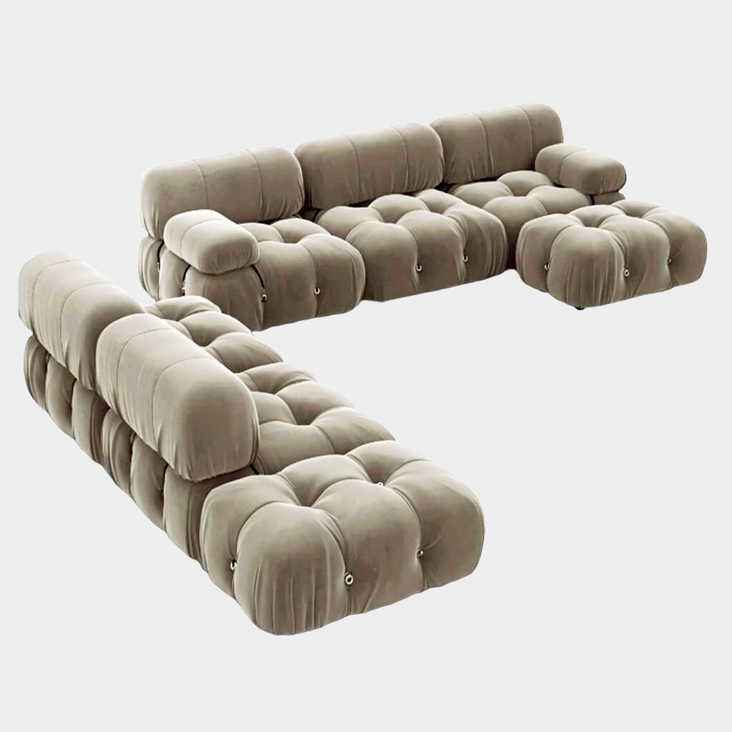 Mario Bellini Velvet Sofa - Middle Module