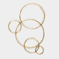 Golden Bubbles Metal Wall Decor