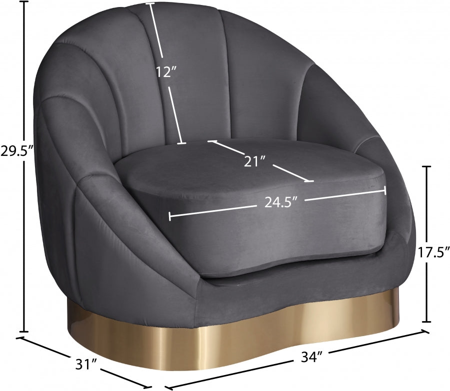 Shelly Velvet Upholstered Chair