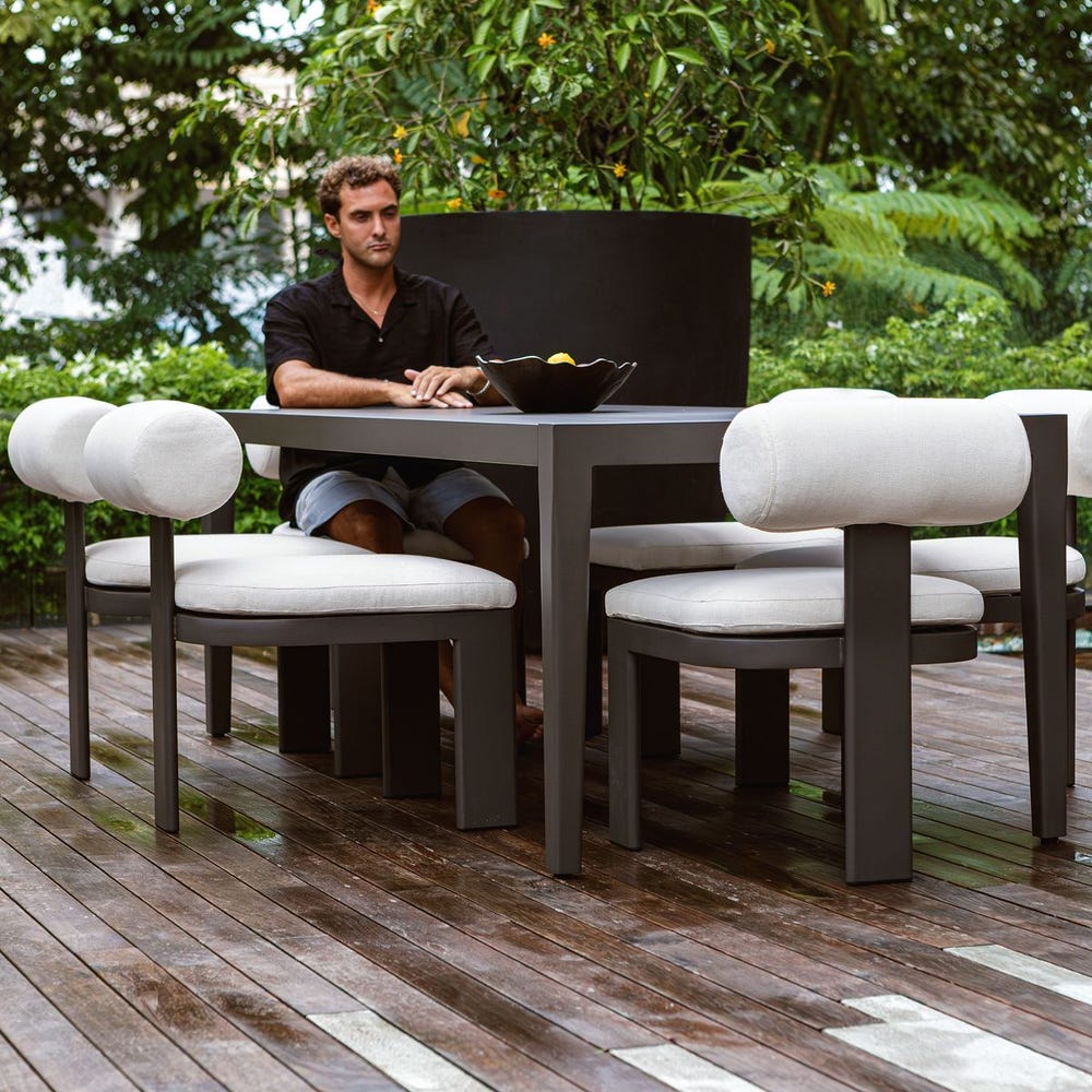 Bolster Back Outdoor Dining Chair