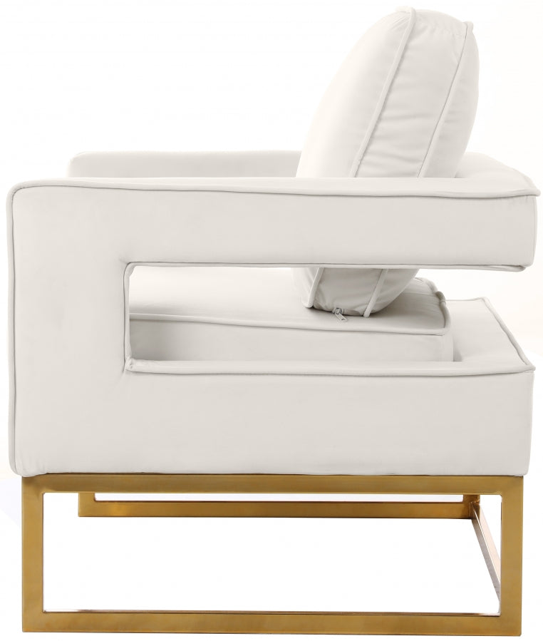 Noah Velvet Upholstered Accent Chair