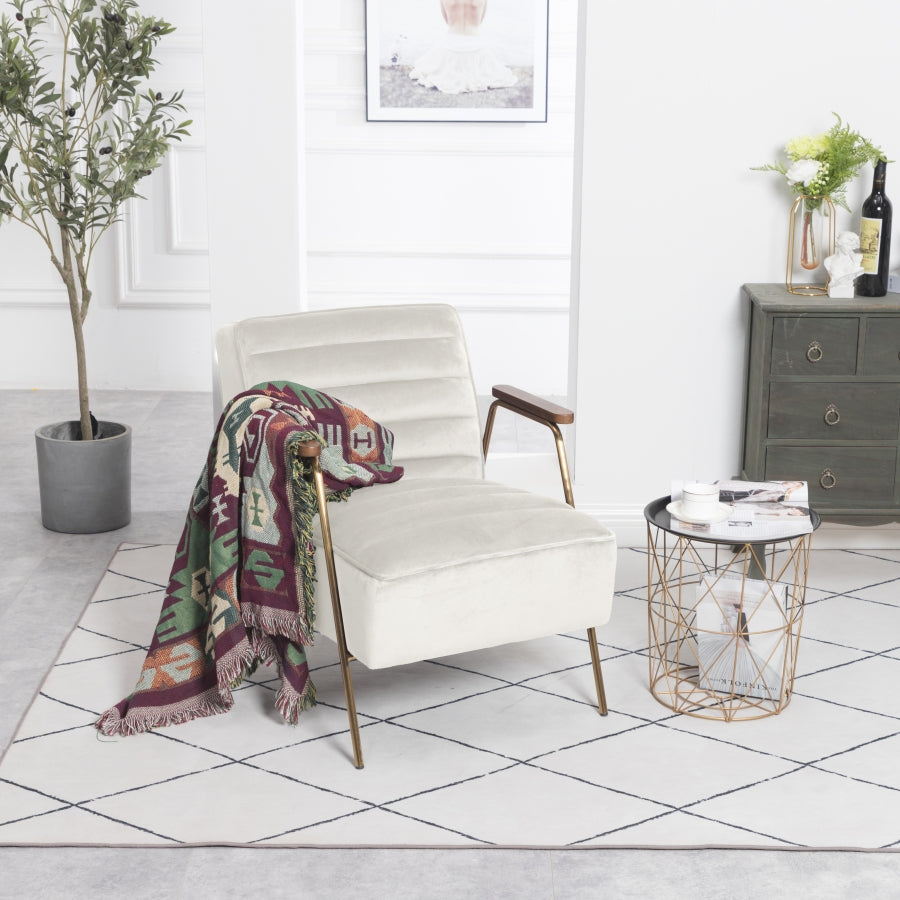 Woodford Velvet Upholstered Accent Chair